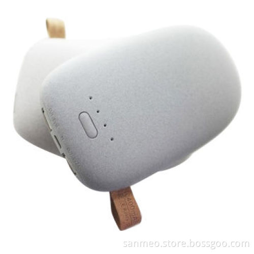 Power bank with double USB output, cobble shape, 10,400mAh, fast charging function
